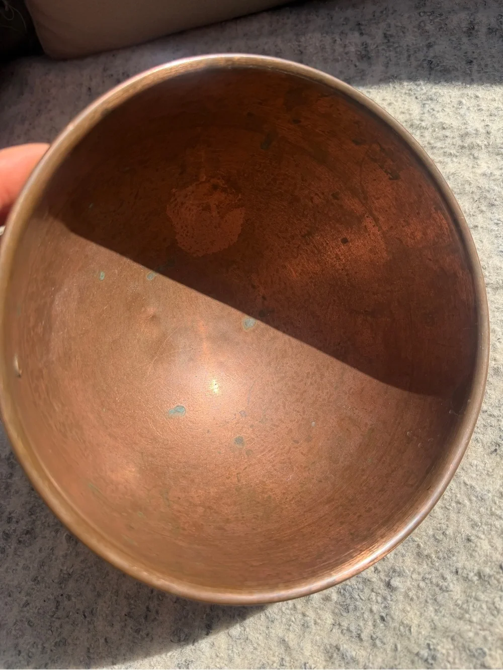Vintage copper bowl - Picture 2 of 3